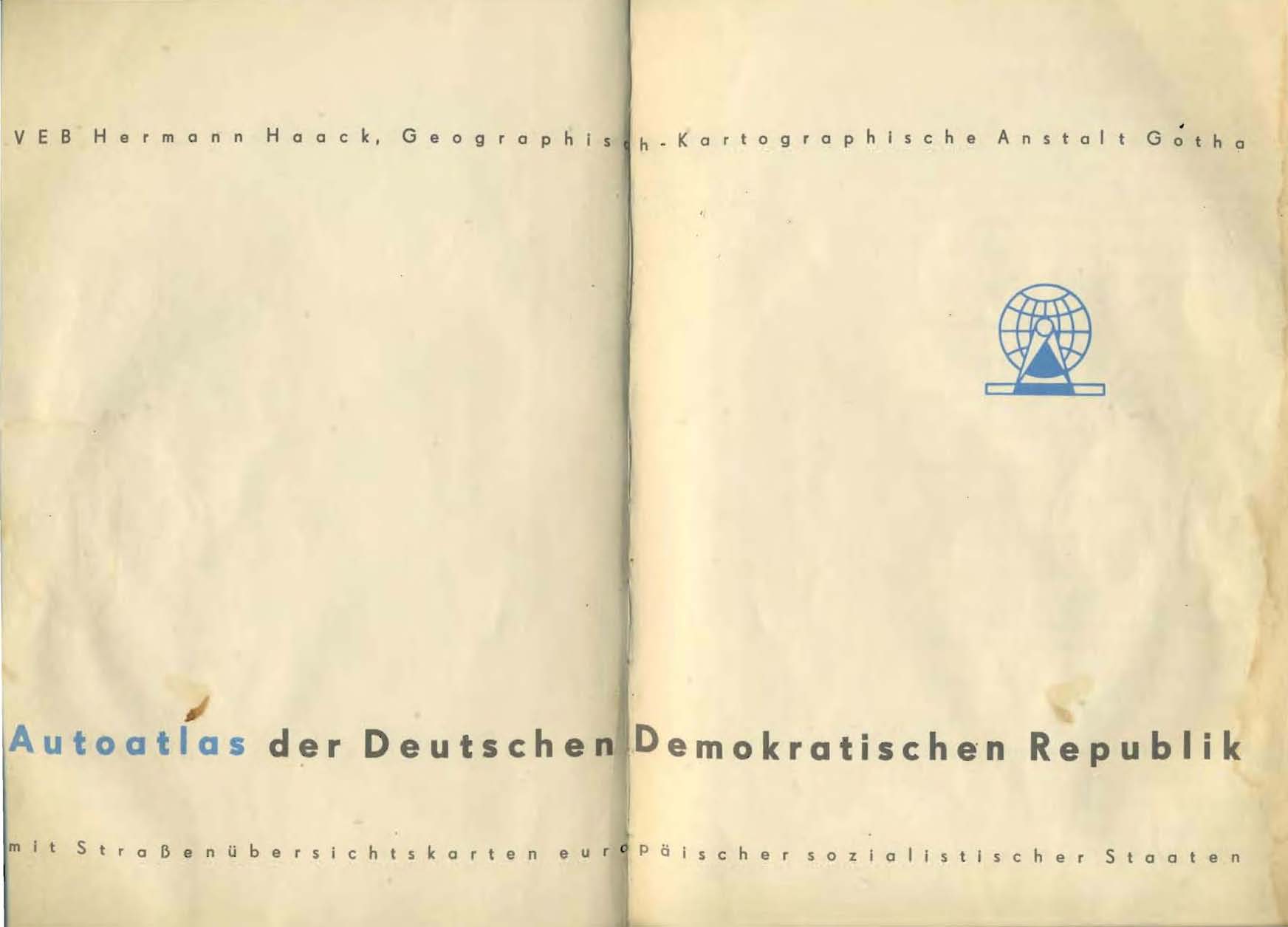 Autoatlas der Deutschen Demokratischen Republik