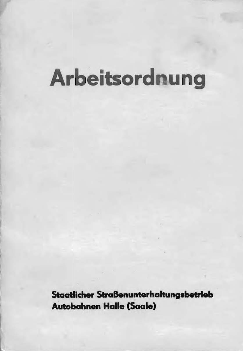 Arbeitsordnung