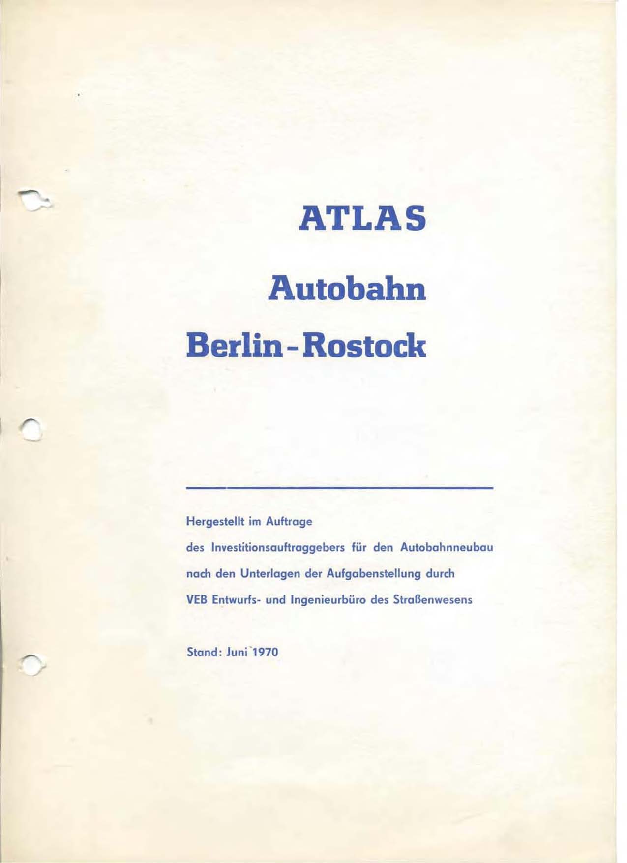 Atlas Autobahn Berlin-Rostock