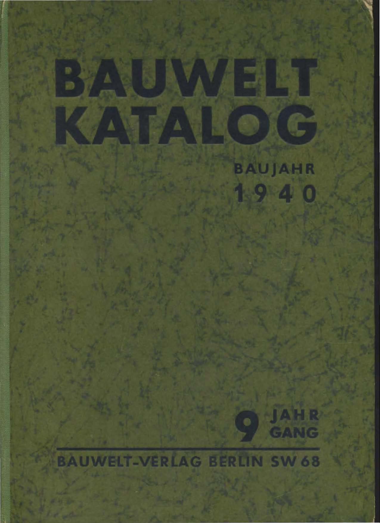 Bauwelt Katalog