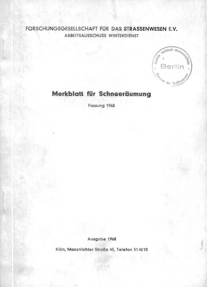 Merkblatt für Schneeräumung