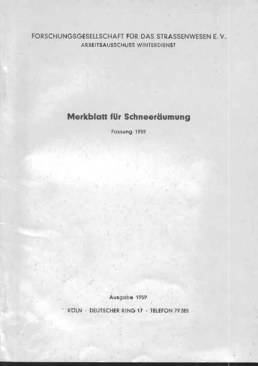 Merkblatt für Schneeräumung