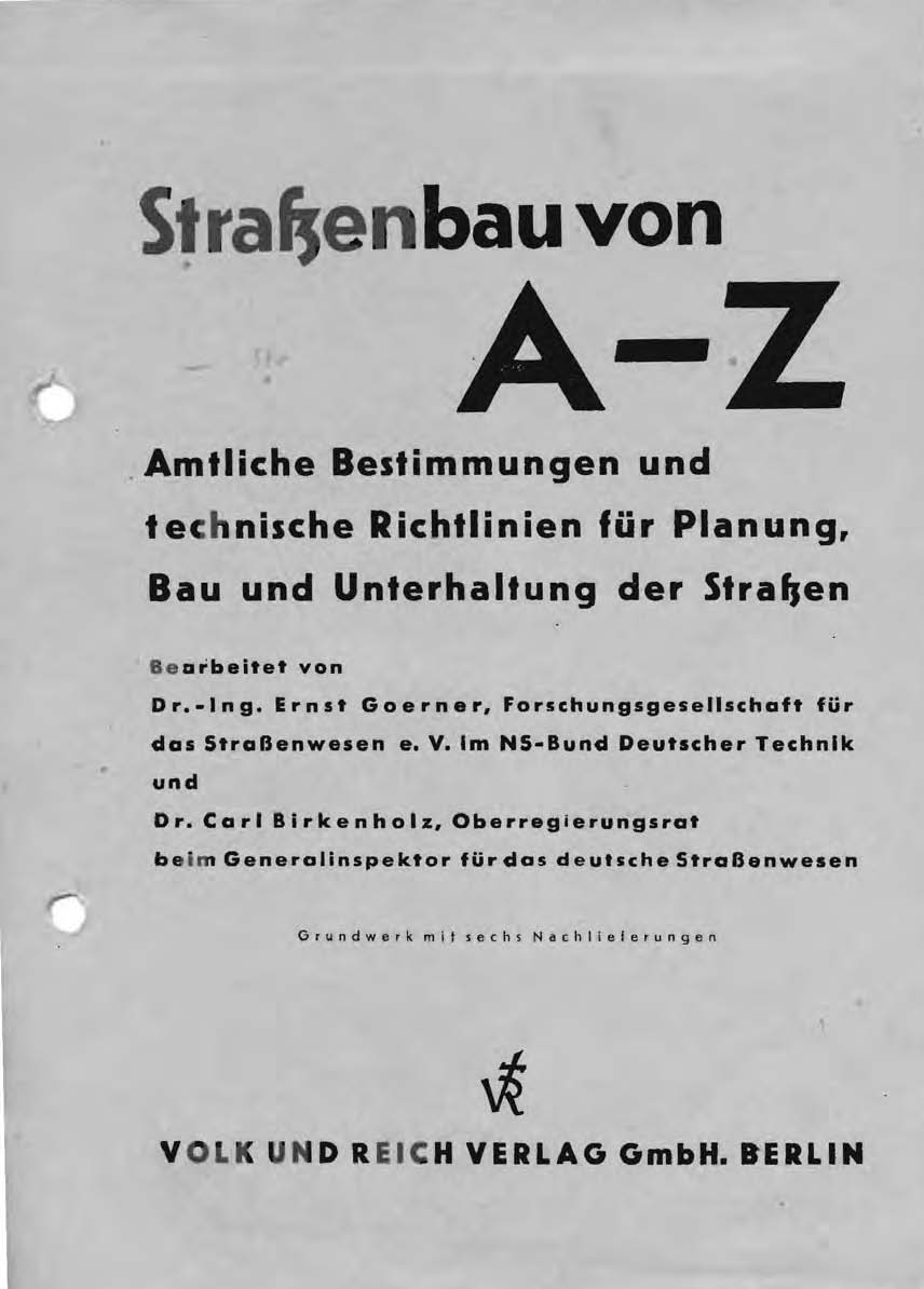 Straßembau von A-Z