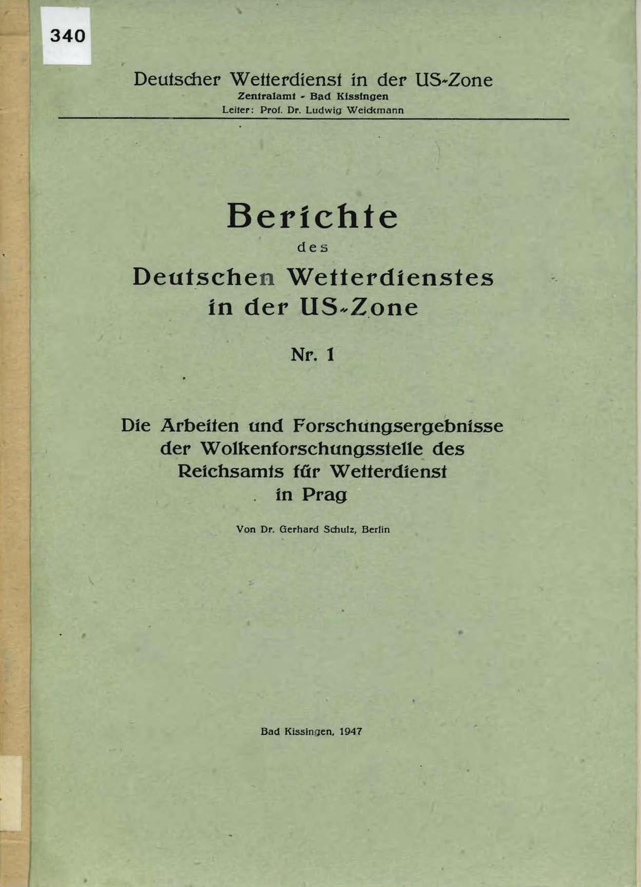 Berichte des Deutschen Wetterdienstes in der US-Zone, Nr. 6
