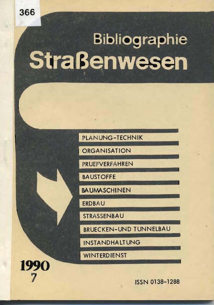 Bilbligraphie Straßenwesen