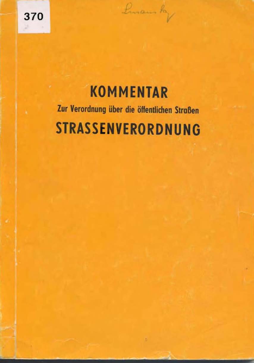 Strassenverordnung