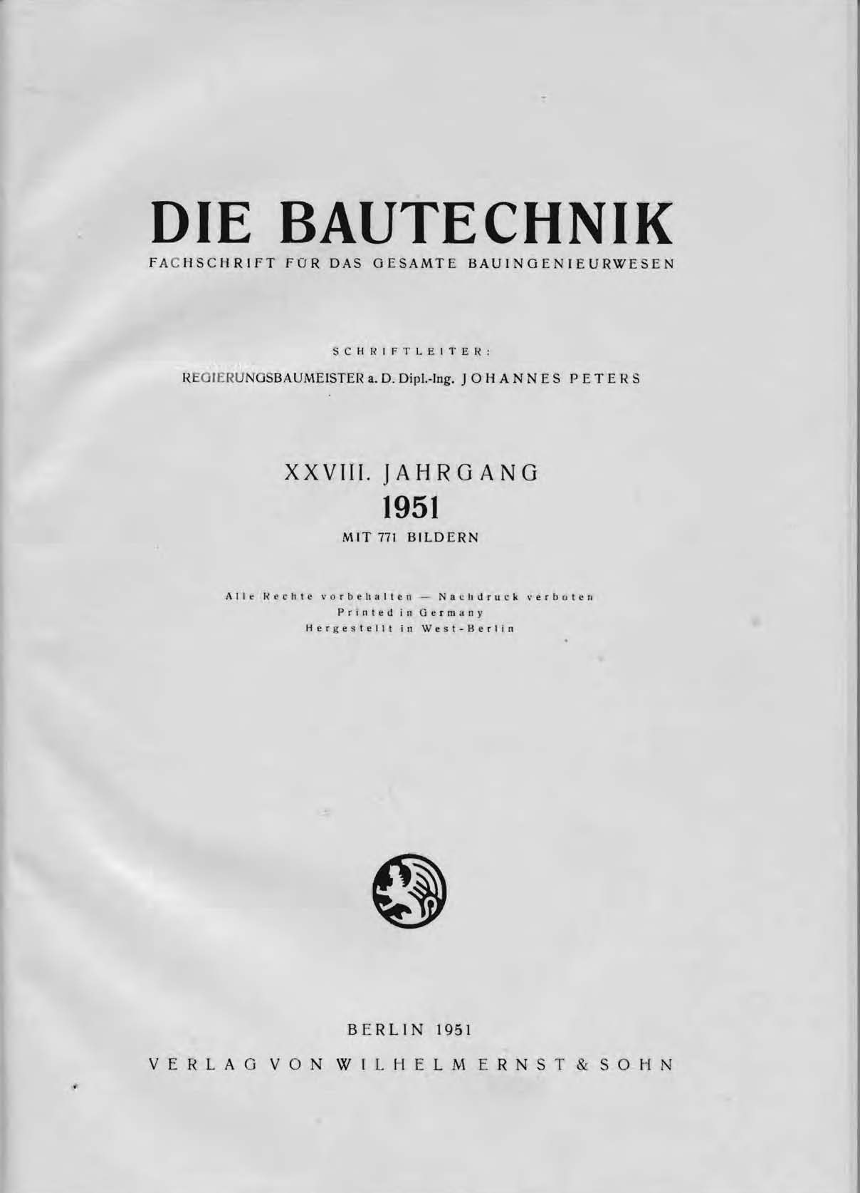 Die Bautechnik