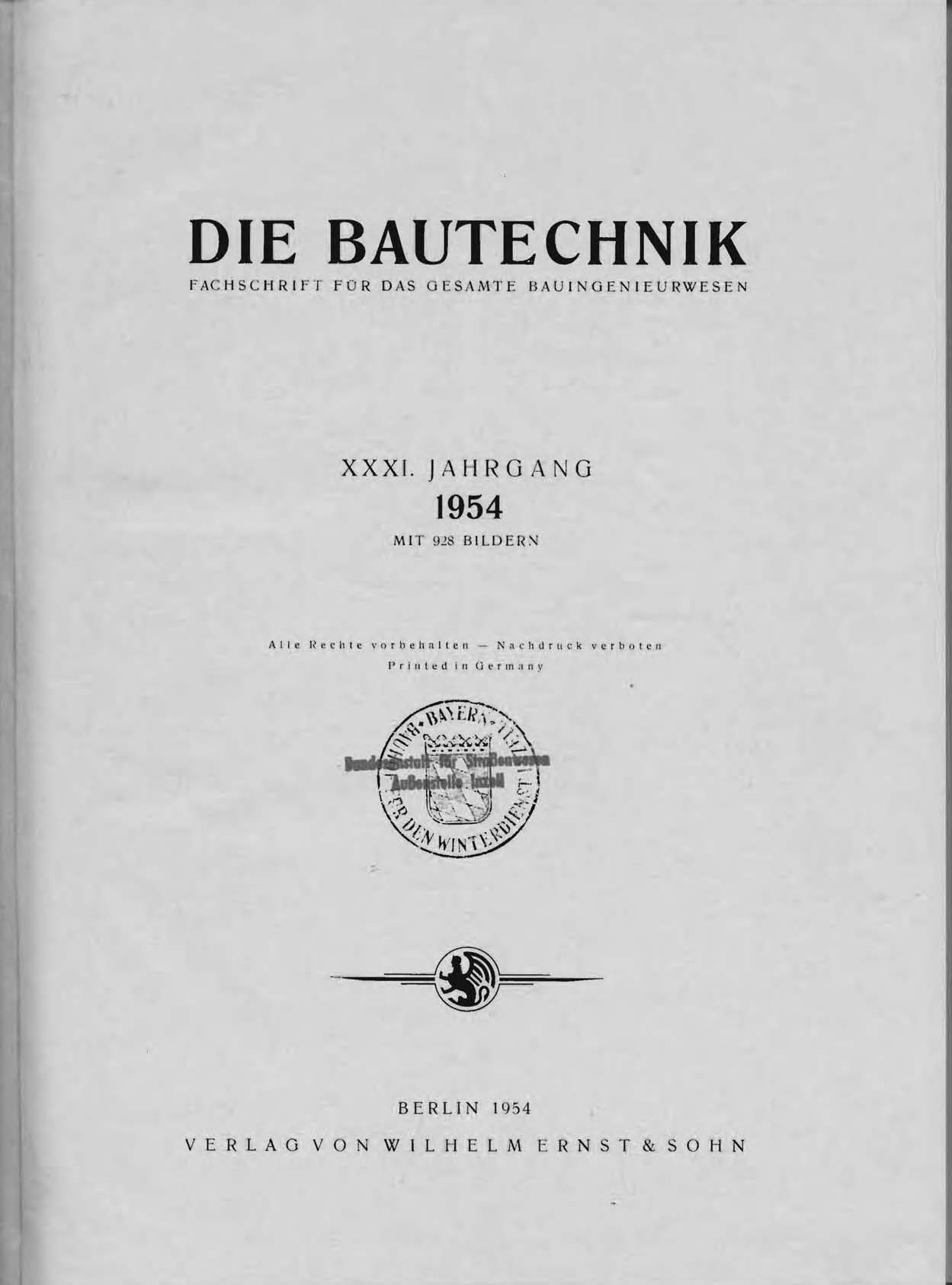 Die Bautechnik