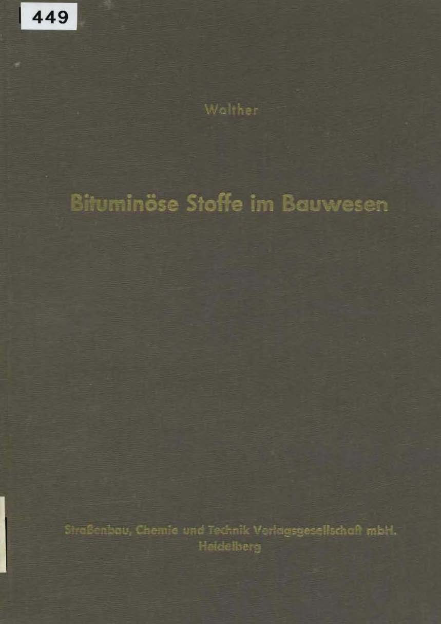 Bituminöse Stoffe im Bauwesen