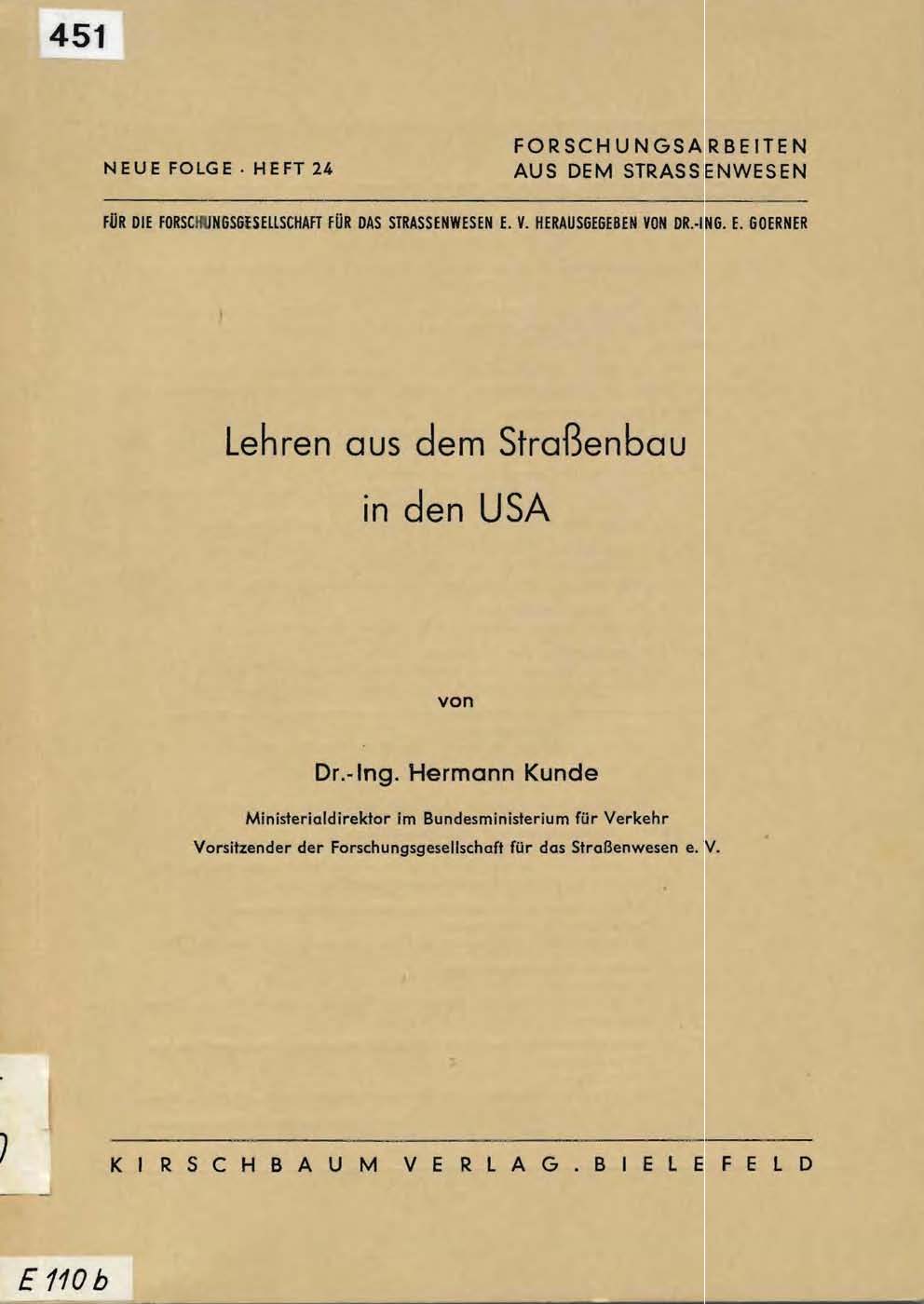 Lehren aus dem Straßenbau in den USA
