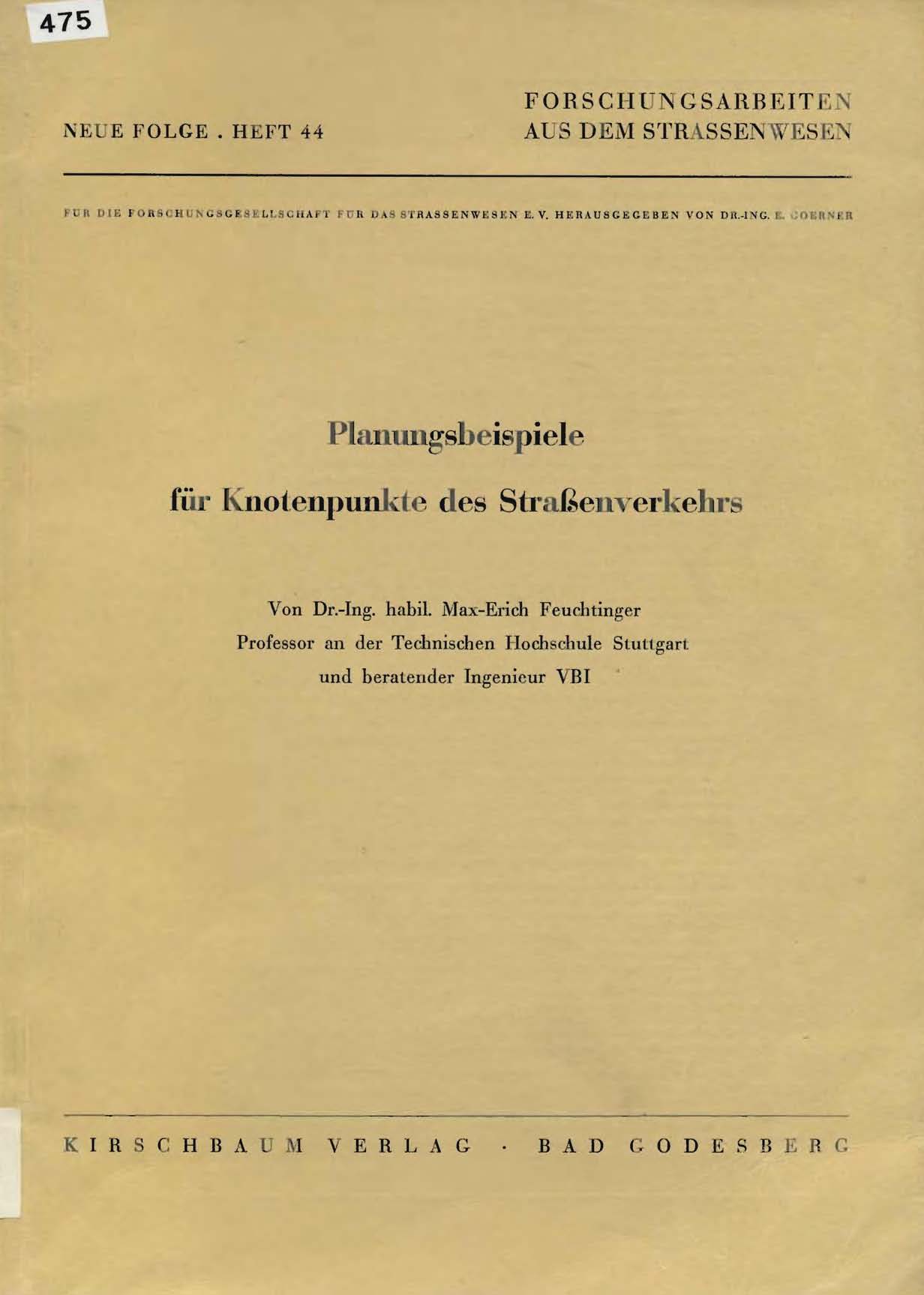 Planungsbeispiele für Knotenpunkte des Straßenverkehrs