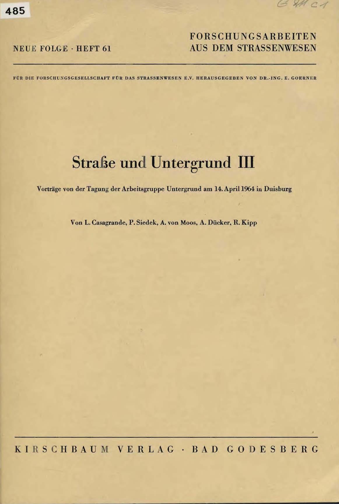 Straße und Untergrund III