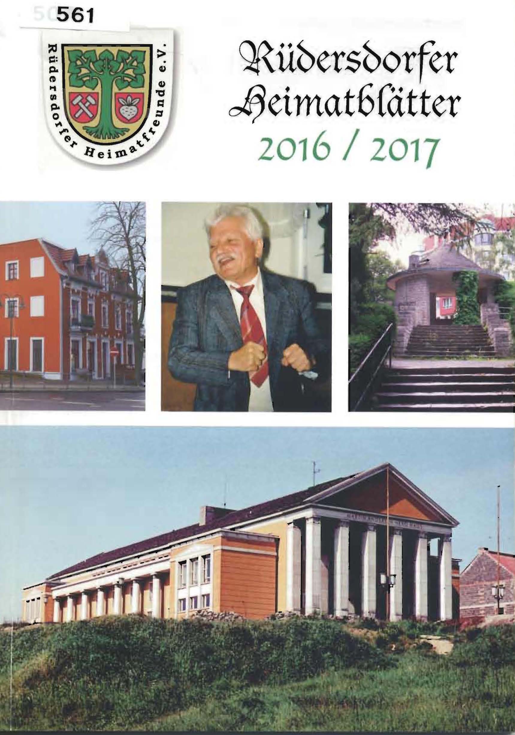 Rüdersdorfer Heimatblätter 2016/2017