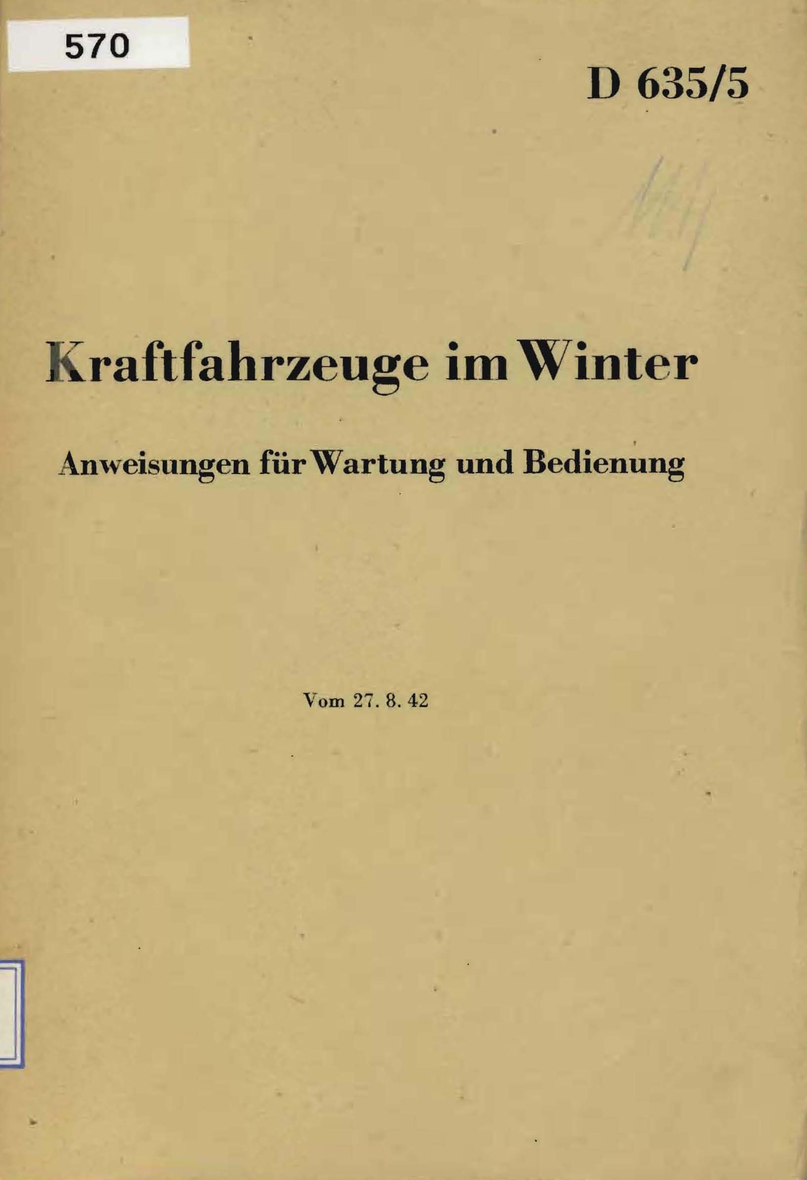 Kraftfahrzeuge im Winter