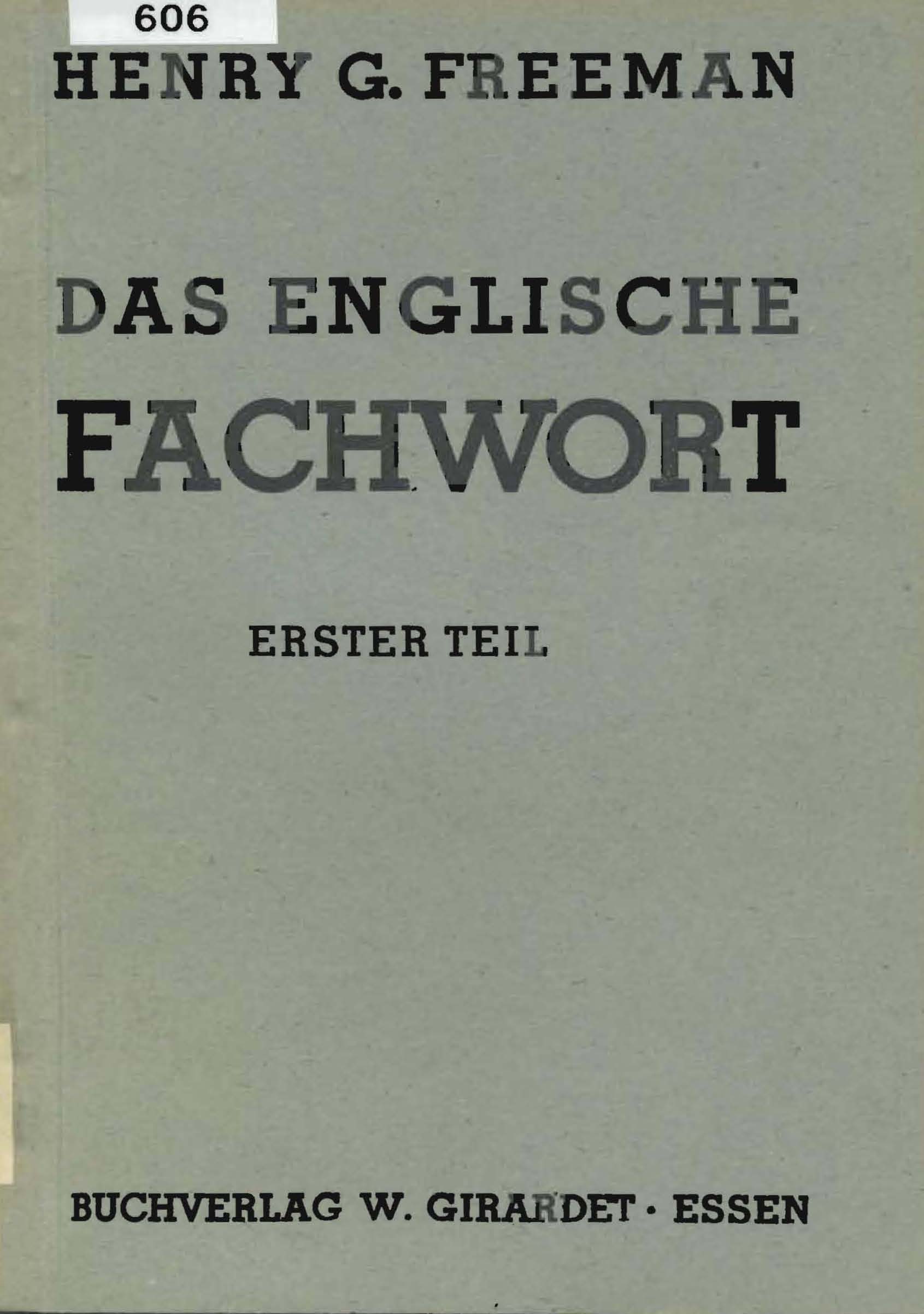 Das Englische Fachwort