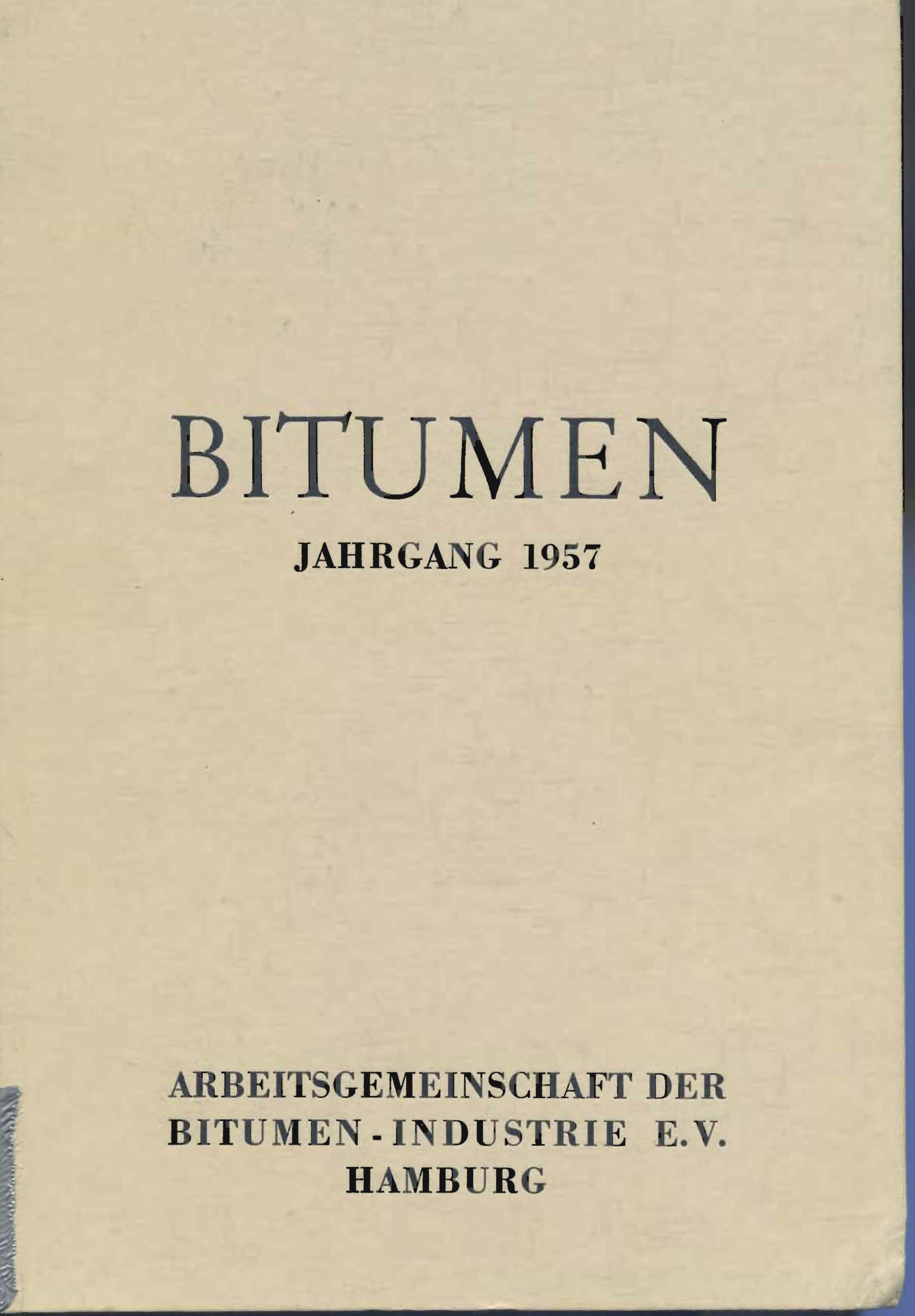 Bitumen Jahrgang 1957