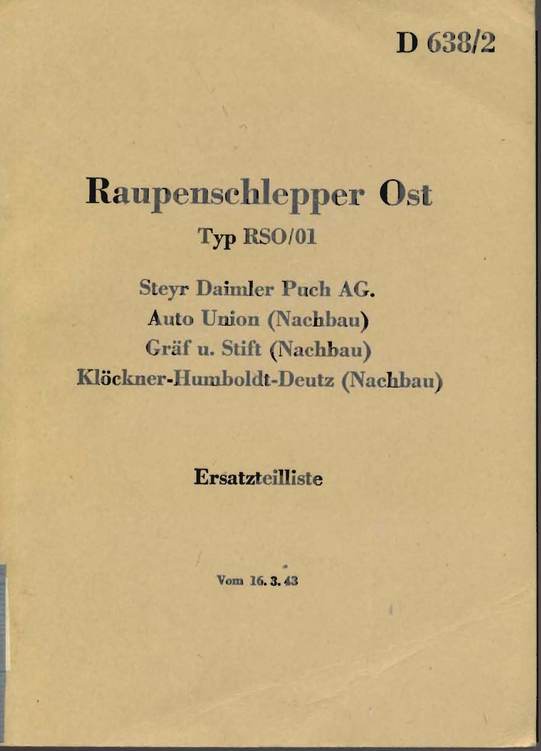 Raupenschlepper Ost