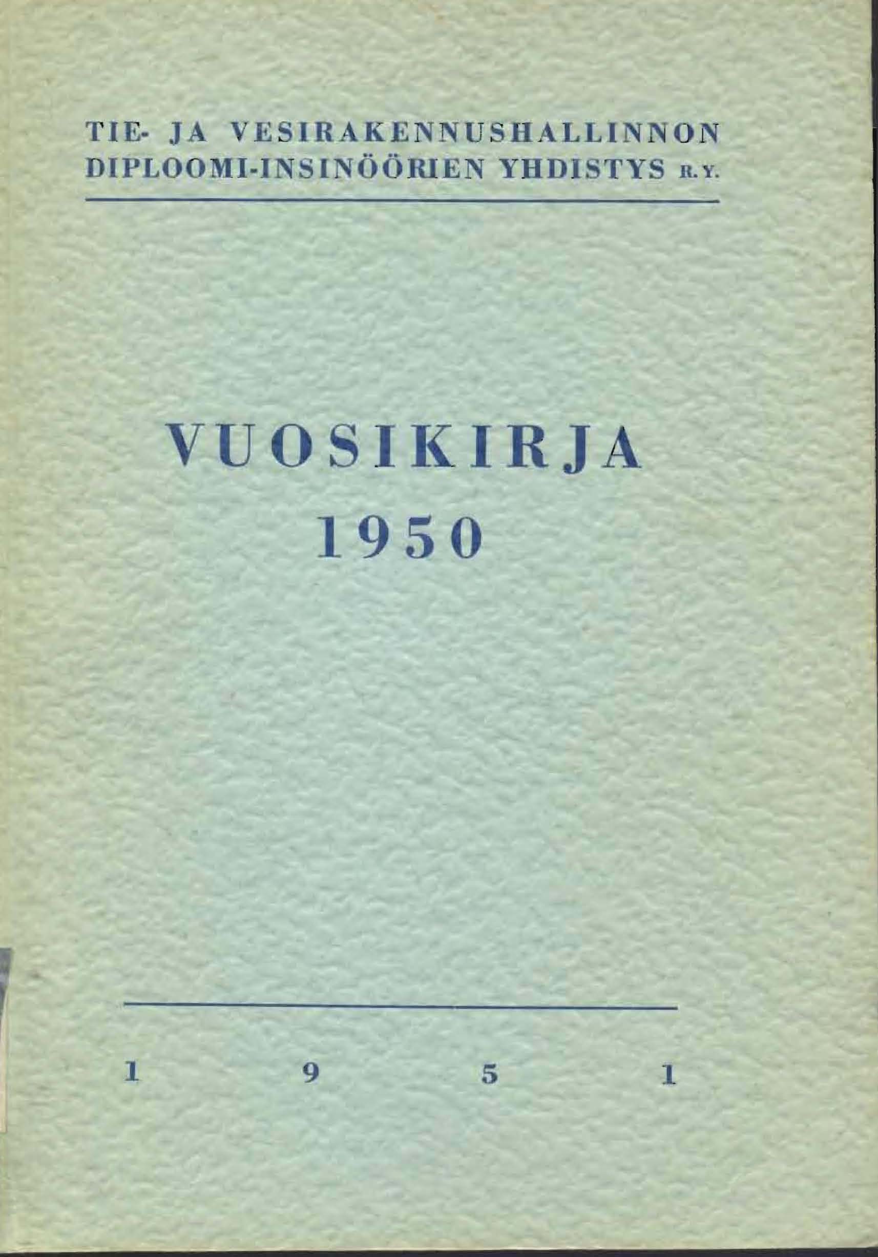 VUOSIKIRJA 1950