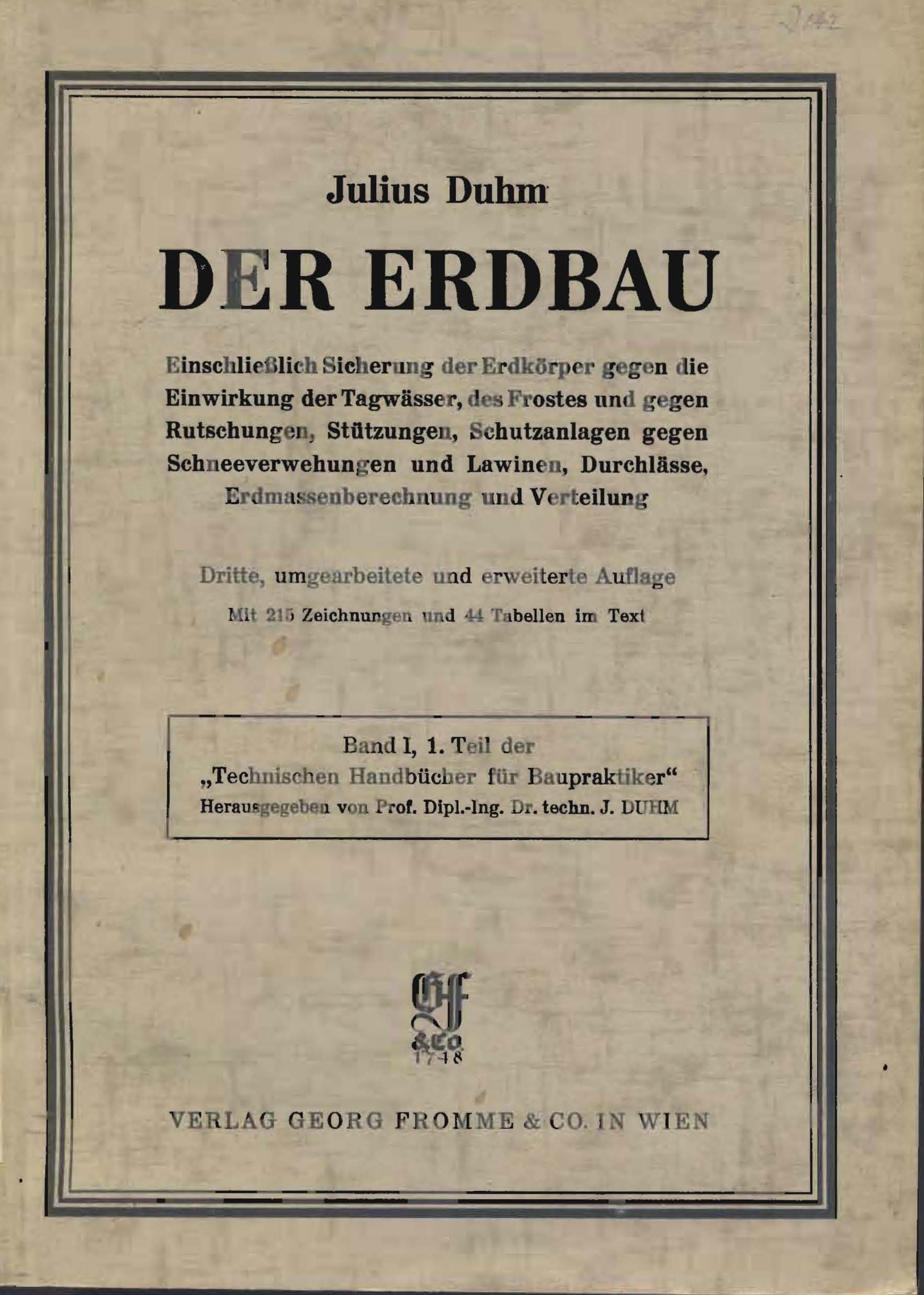 Der Erdbau