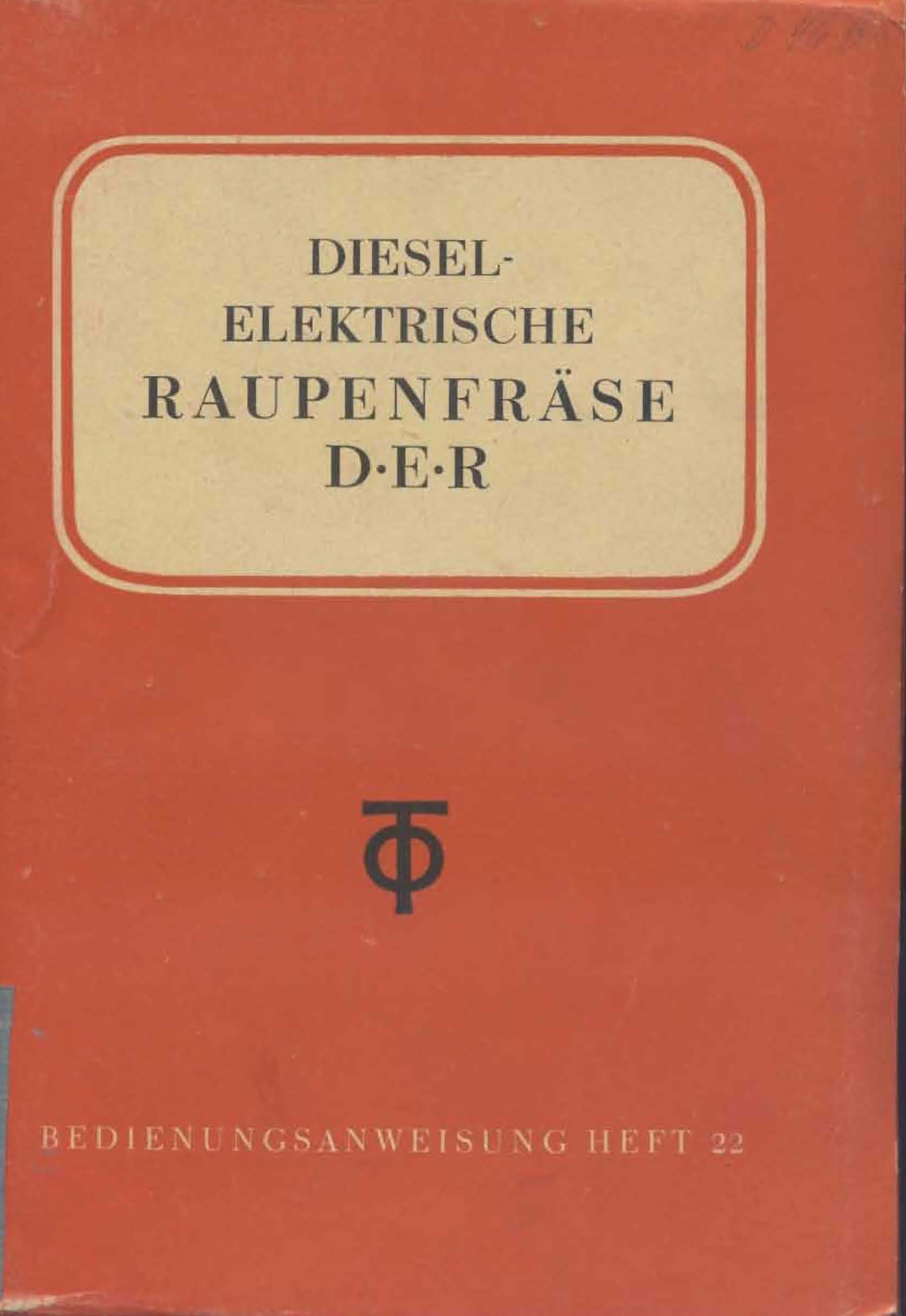 Diesel - Elektrische Raupenfräse DER