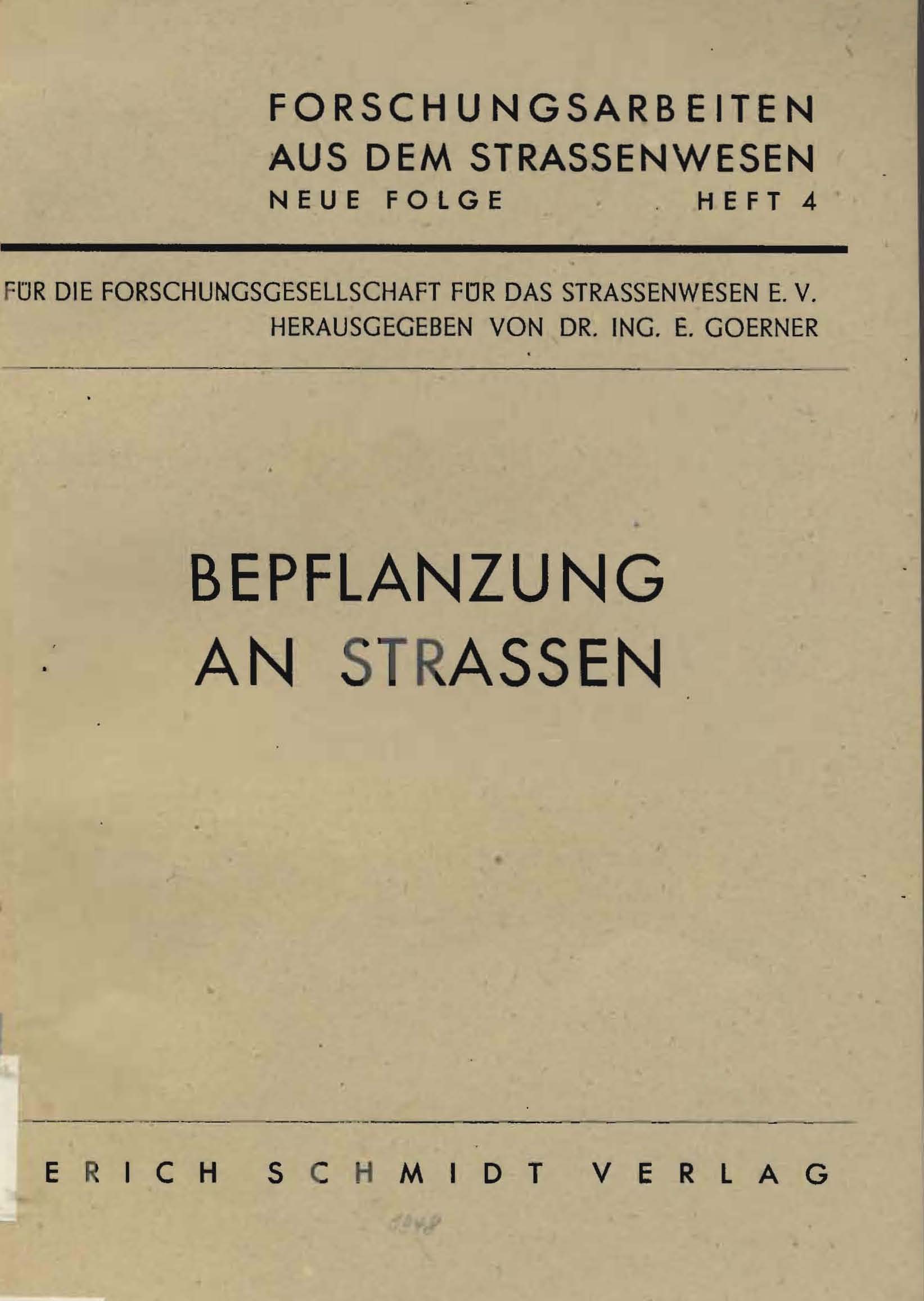 Bepflanzung an Strassen