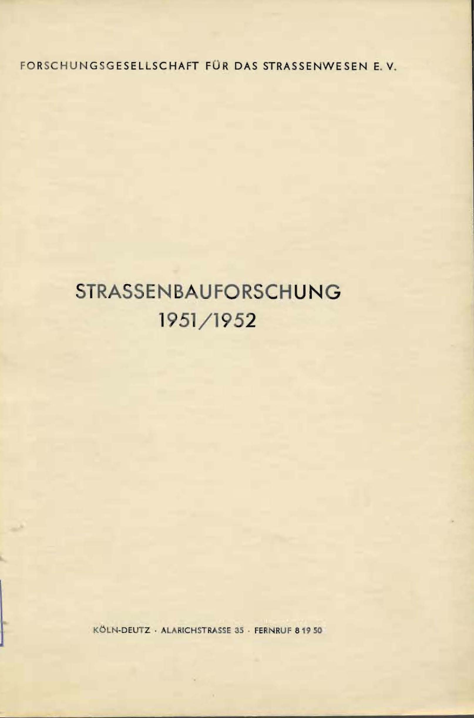 Strassenbauforschung