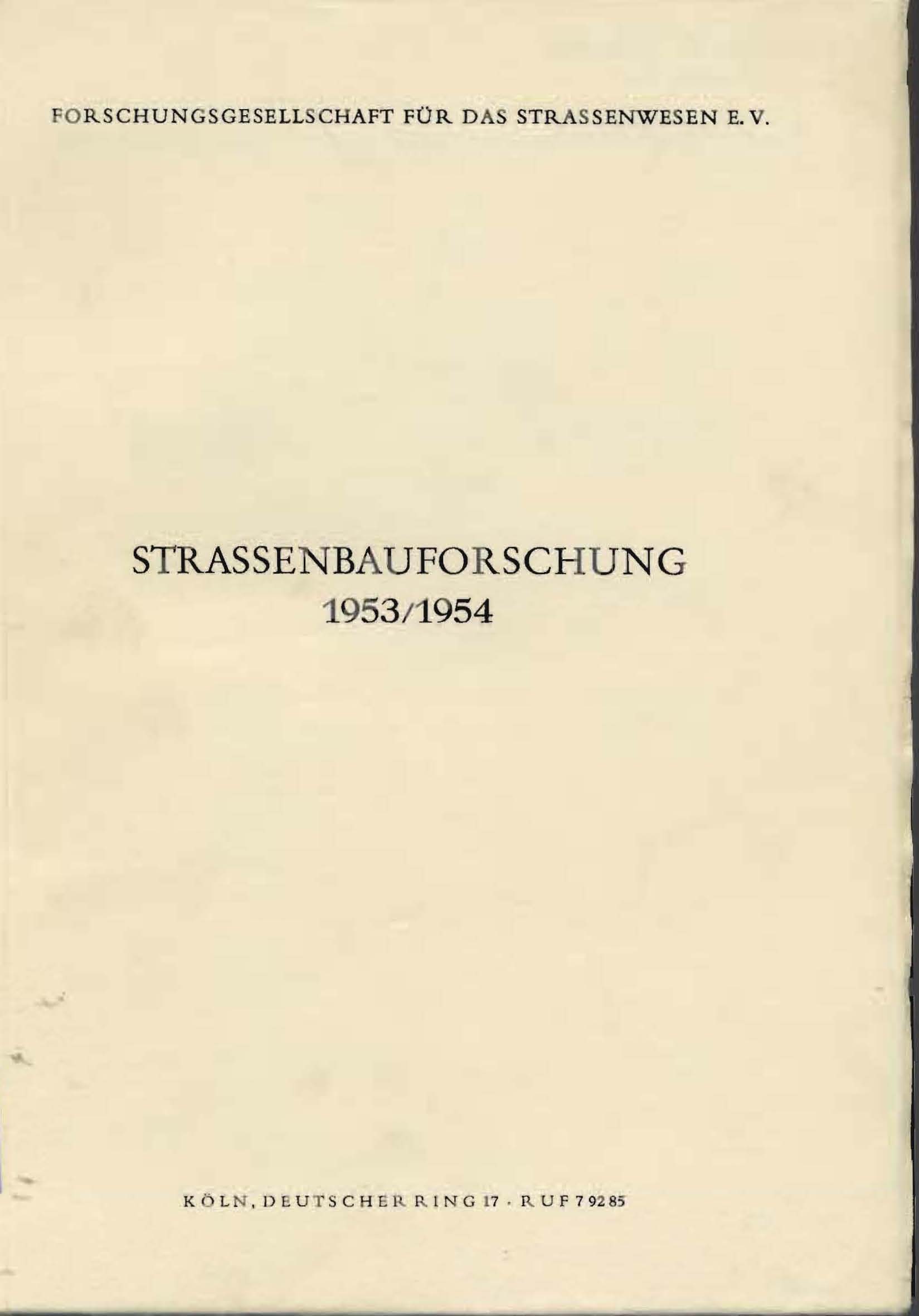 Strassenbauforschung