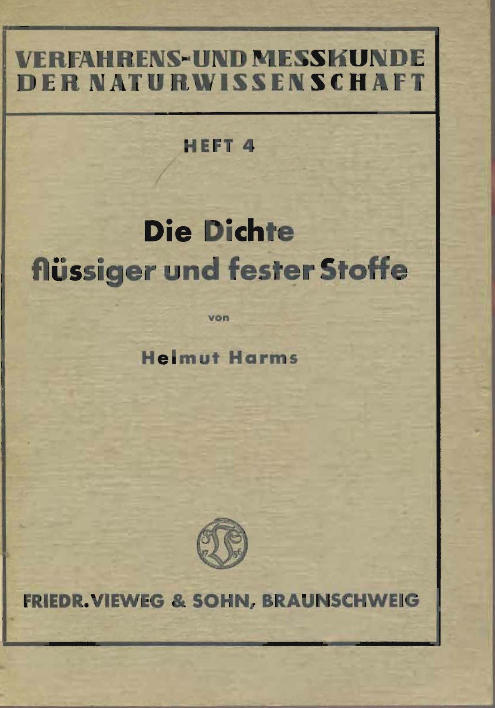 Die Dichte flüssiger und fester Stoffe