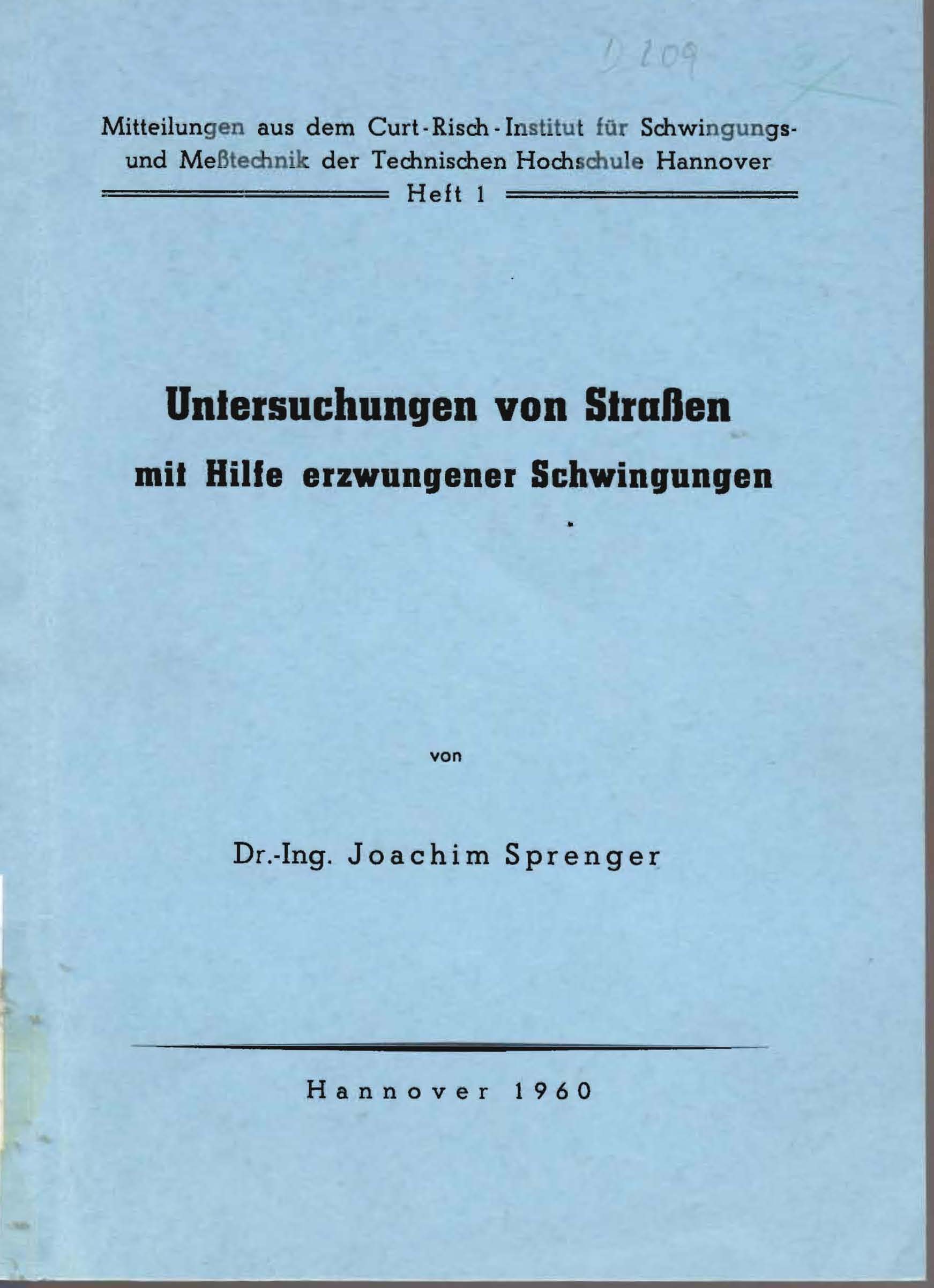 Untersuchungen von Straßen mit Hilfe erzwungener Schwingungen