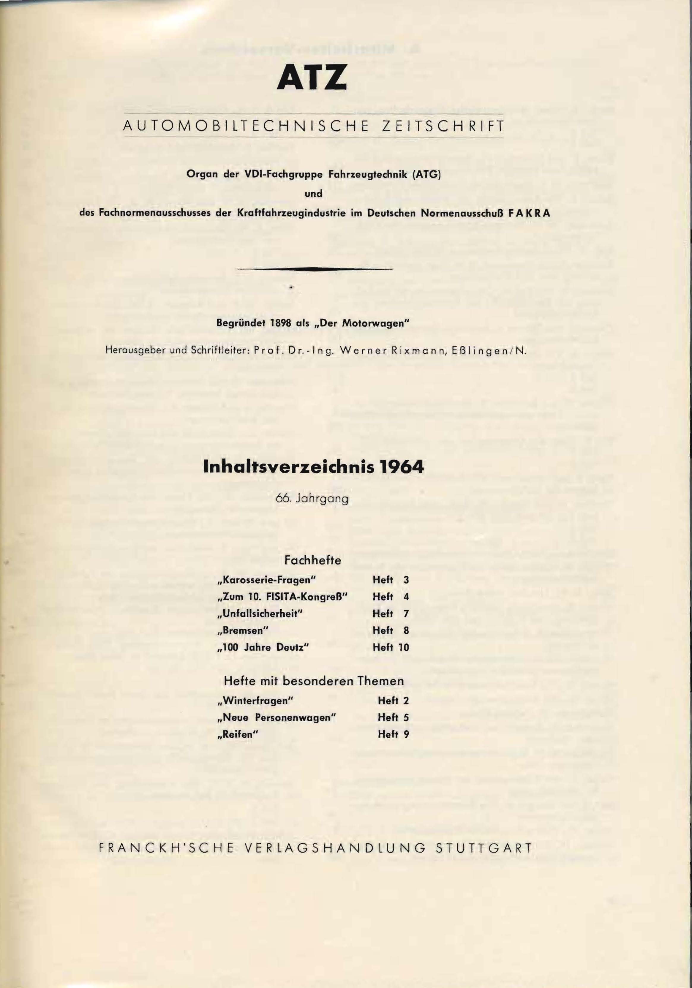 ATZ Automobiltechnische Zeitschrift