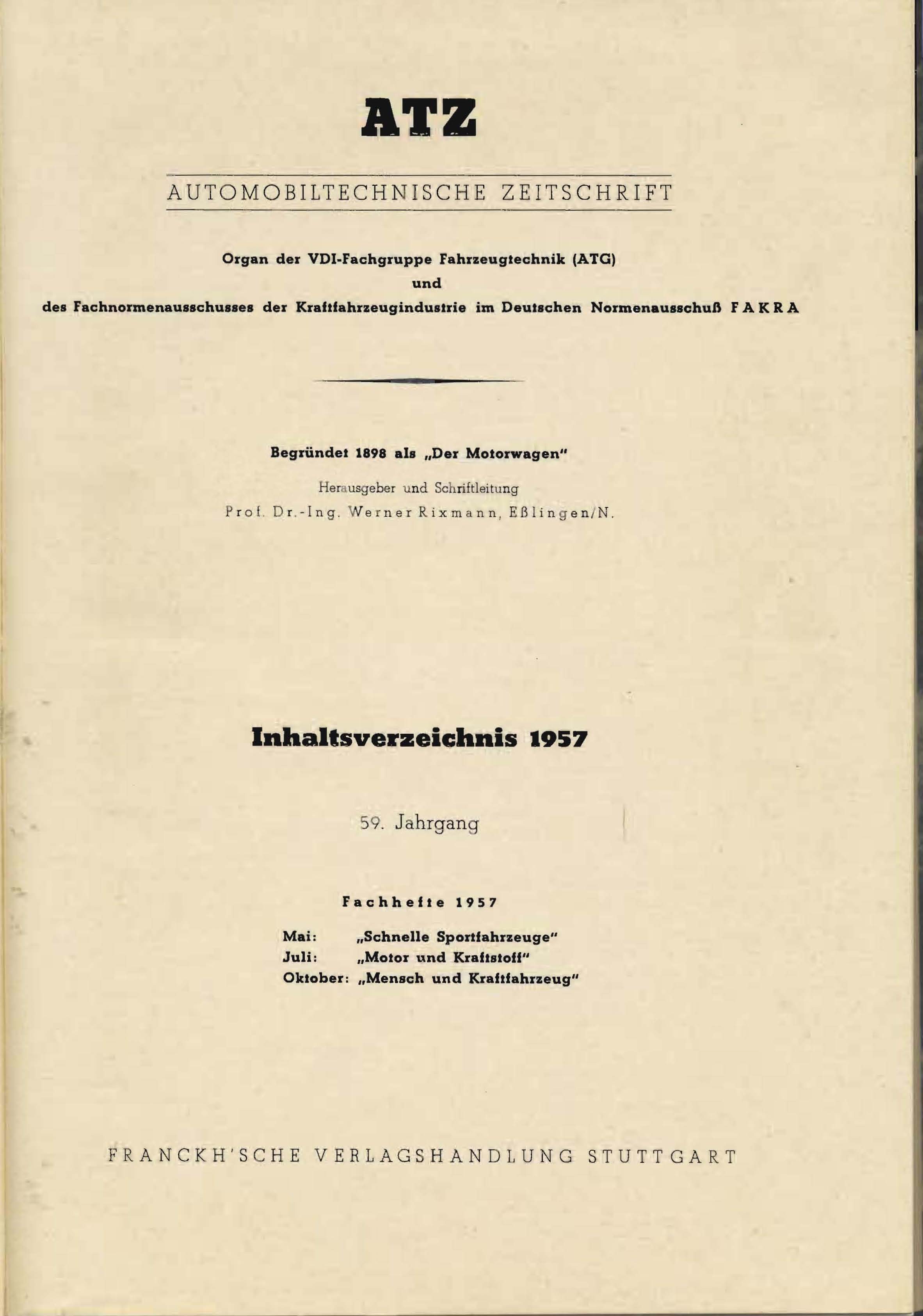 ATZ Automobiltechnische Zeitschrift