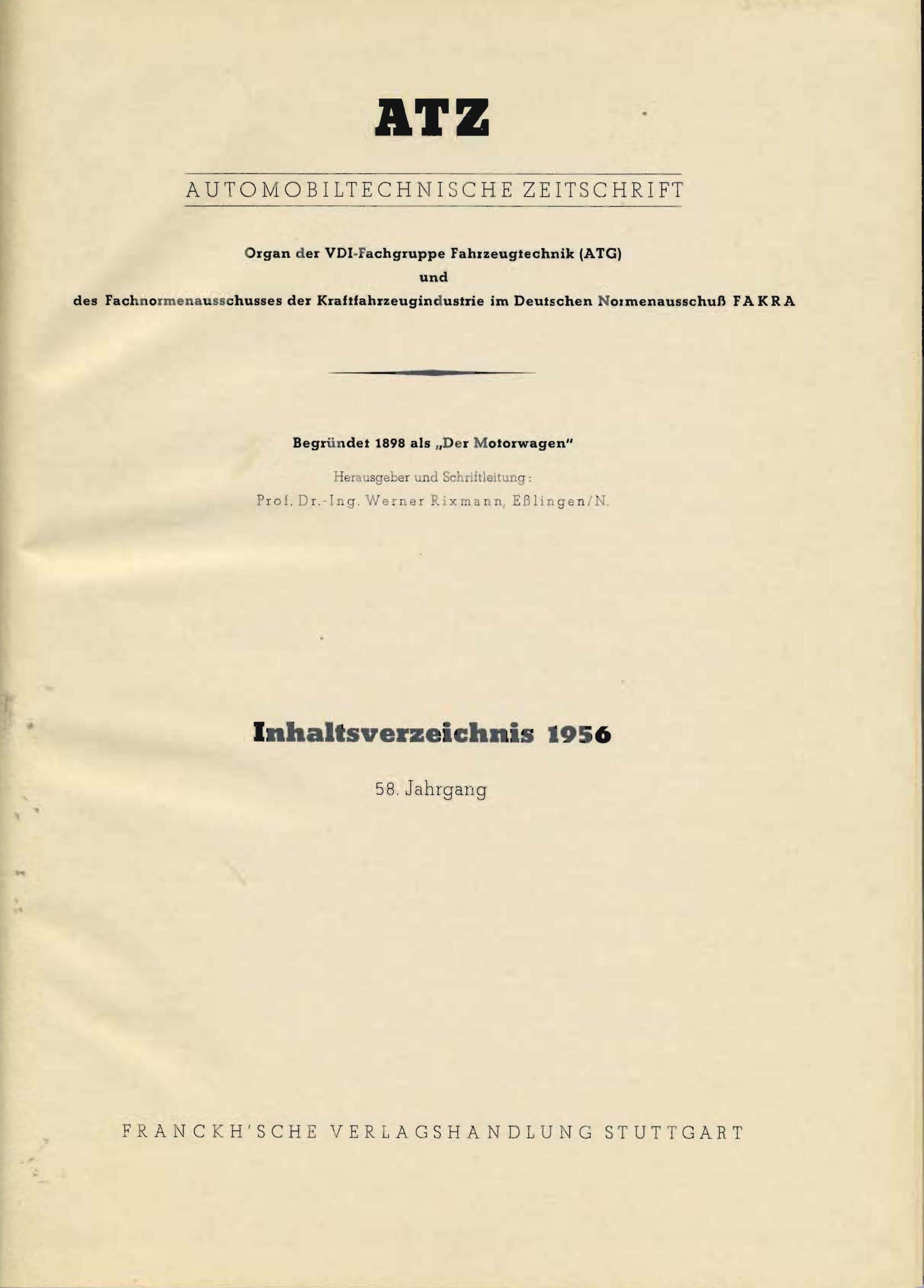 ATZ Automobiltechnische Zeitschrift