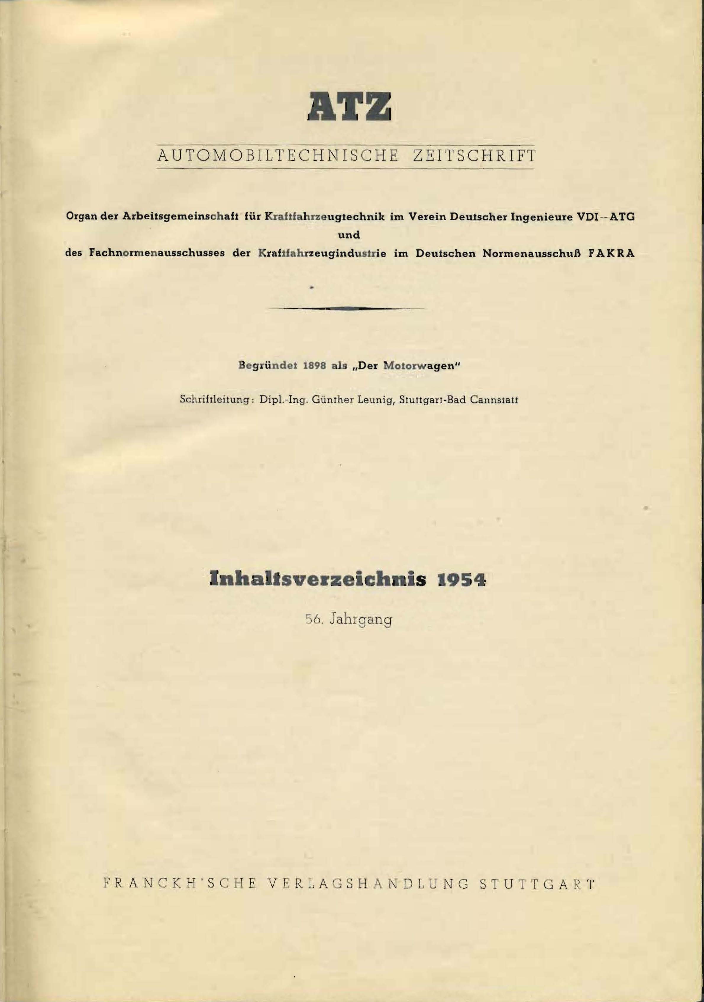 ATZ Automobiltechnische Zeitschrift