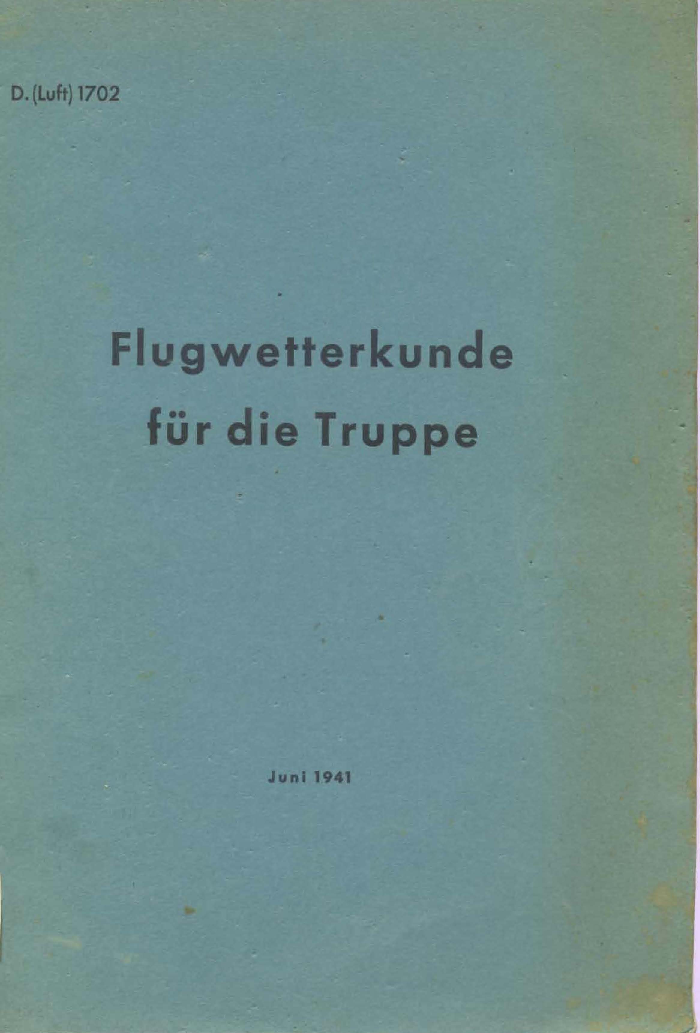 Flugwetterkunde für die Truppe