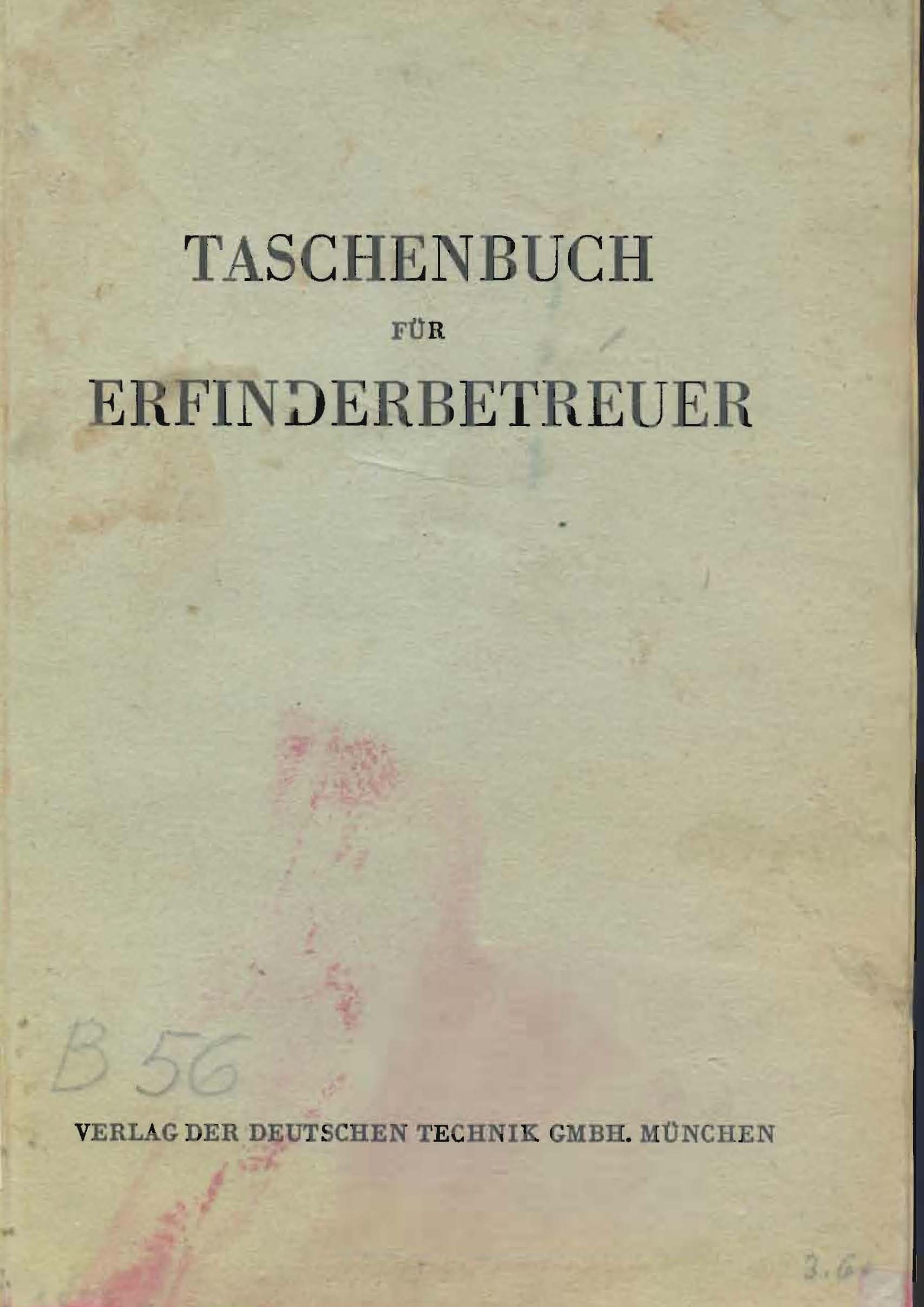 Taschenbuch für Erfinderbetreuer