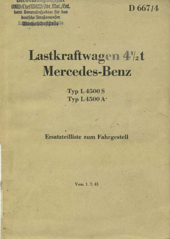 Lastkraftwagen 4 1/2t Mercedes-Benz