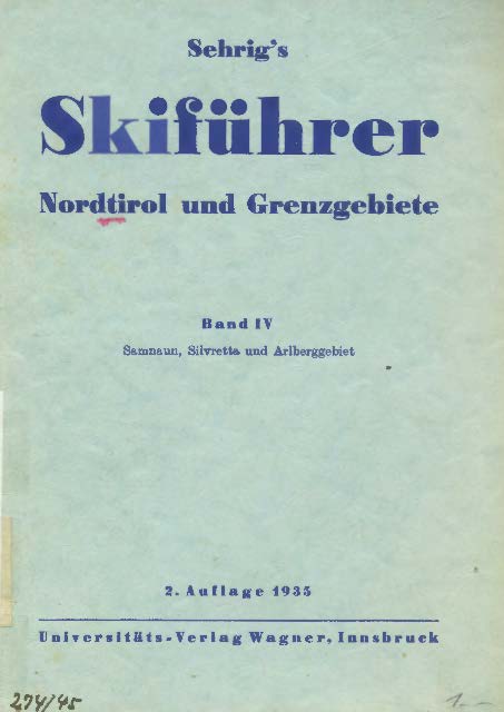 Sehrigs Skiführer Nordtirol und Grenzgebiete