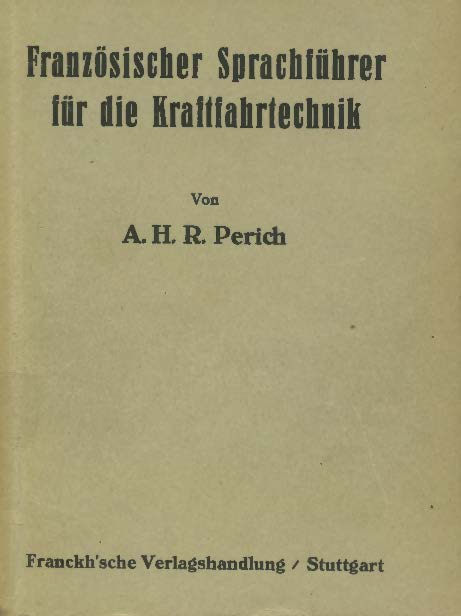 Französischer Sprachführer für die Kraftfahrtechnik